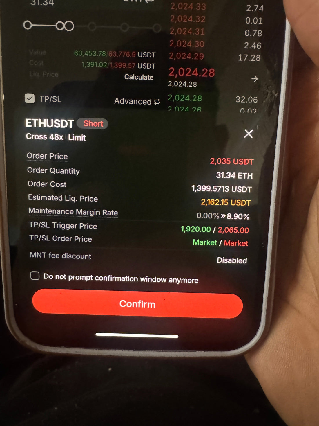 ETH SHORT — $989.14 LOSS | MNM RISK EXECUTION